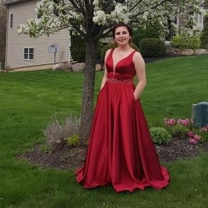 Red Ball Gown